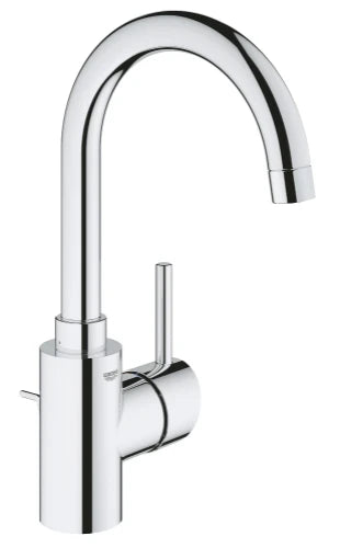 Grohe Concetto new mitigeur lavabo - chromé - avec col de cygne L-size - avec vidage automatique