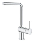 Grohe Minta mitigeur cuisine - chromé - L-bec d'écoulement - débit réglable