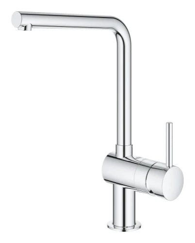 Grohe Minta mitigeur cuisine - chromé - L-bec d'écoulement - débit réglable