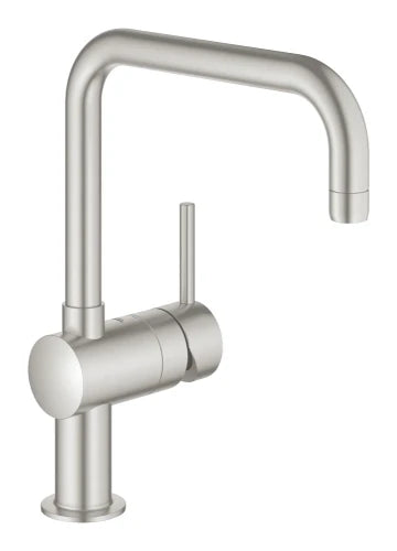 Grohe Minta mitigeur cuisine 1/2 supersteel avec bec-U pivotable