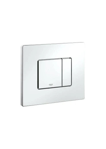 PLAQUE DE COMMANDE GROHE COSMO 15,6 - 19,7 o blanc montage hor.ou vert. pour wc murale avec rincage 3 ou 6/9l pneumatique