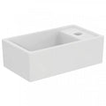 Ideal Standard i.life S lave-mains 370 x 210 mm - blanc - avec trou de robinet droite - sans trop-plein