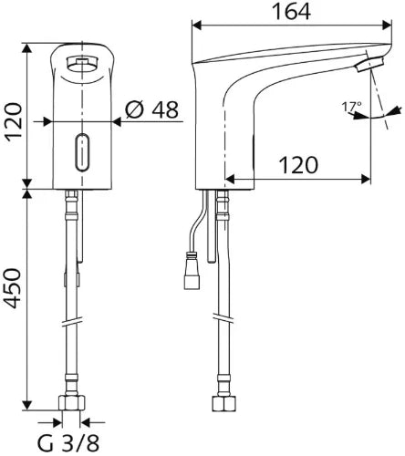 SCHELL Rob. lav. électro. MODUS E HD-K eau froide,alimentation réseau,chr.
