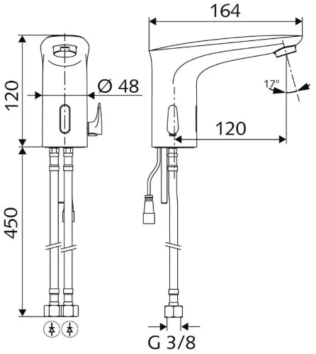 SCHELL Rob. lav. électro. MODUS E HD-M eau mitigée,alimentation réseau,chr