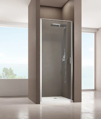 Aquaconcept Factor 401 porte pivotante largeur 750-790 mm brillant opal mat traitement du verre