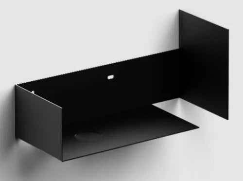 Clou Fluch 3 armoire ouverte avec porte-serviettes droite - noir