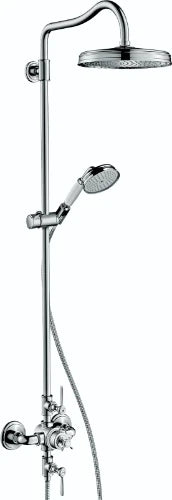 COLONNE DE DOUCHE AXOR MONTREUX chromé showerpipe compose de thermostat-douchette-flex-douche a tete