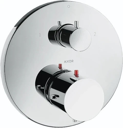 Axor Starck set de finition chromé pour thermostat encastré avec robinet d’arrêt/inverseur