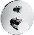 Axor Starck set de finition chromé pour thermostat encastré avec robinet d’arrêt/inverseur