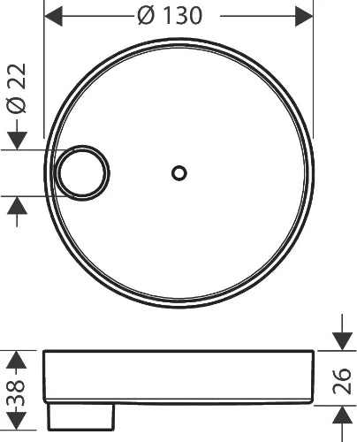 Hansgrohe Cassetta S Puro porte-savon 130MM chromé