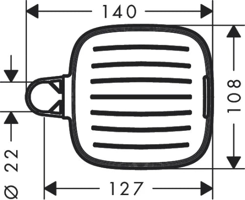 Hansgrohe Cassetta S porte-savon chromé