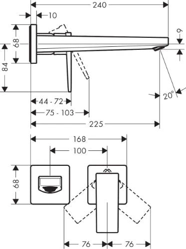 Hansgrohe Metropole mitigeur lavabo 2-trous chromé