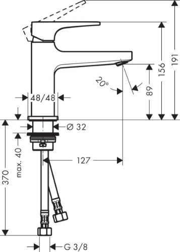 Hansgrohe Metropole mitigeur lavabo chromé