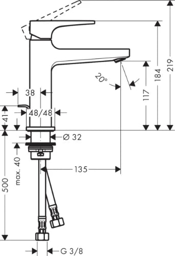 Hansgrohe Metropole mitigeur lavabo chromé