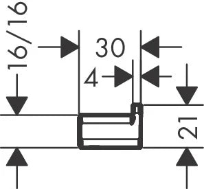 Hansgrohe AddStoris crochet simple chromé
