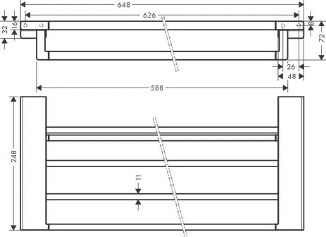 HANSGROHE AddStoris porte-serviet.multi-barres