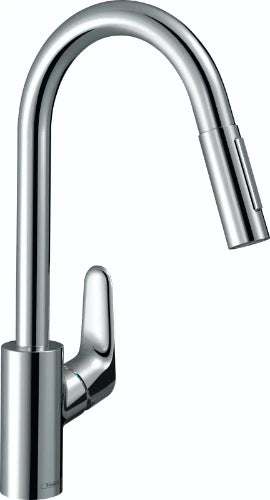 Hansgrohe Focus M41 mitigeur cuisine - chromé - avec douchette extractible