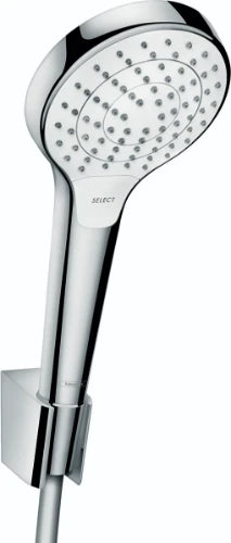 Hansgrohe Croma Select S 110 Vario set douchette - blanc/chromé - avec flexible 1/2 x  1250 mm