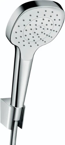 Hansgrohe Croma Select E set baignoire 1 jet/Porter blanc/chromé 1250mm