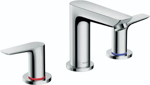 MELANGEUR DE LAVABO 3-TROUS HANSGROHE TALIS E chromé comfortzone 10 avec vidage