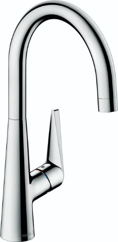 MELANGEUR DE CUISINE MONO-COMMANDE HANSGROHE TALIS S chromé comfortzone 260 monté a/la poignée à droite ou à gauche du corps