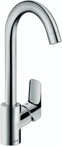 Hansgrohe Logis Comfortzone 260 mitigeur cuisine chromé poignée peut être montée à gauche ou à droite