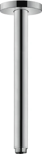 Hansgrohe bras de douche 27MM montage au plafond chromé sailli 300mm - rosace ronde 80mm
