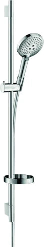 Hansgrohe Select S 120 set de douche Unica'S Puro 3 jets 90CM  chromé avec barre murale, porte-savon, flexible 160CM