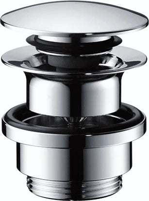 Hansgrohe vidage lavabo 5/4 chromé sans tirette push-open-commande click-clack