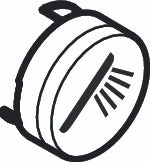 Hansgrohe ET bouton-poussoir symbole douchette