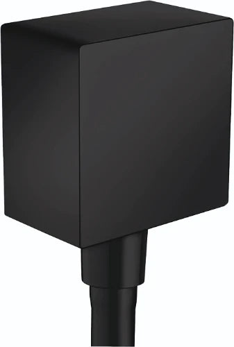 Hansgrohe FixFit Square coude de raccordement mural 1/2 - noir mat