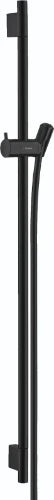 Hansgrohe Unica S Puro barre de douche 900 mm - noir mat - avec flexible de douche 1/2 x 1600 mm