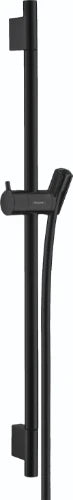 Hansgrohe Unica S barre de douche PURO 650 MM ! 22 MM mat noir barre de douche, flexible de douche, curseur
