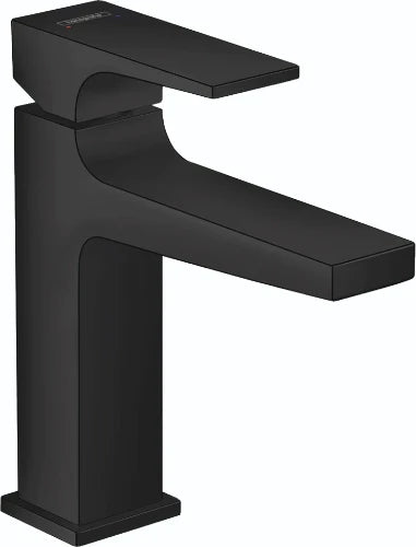 Hansgrohe Metropole mitigeur lavabo comfort Z110 noir mat sailli 135 mm, PushOpen vidage
