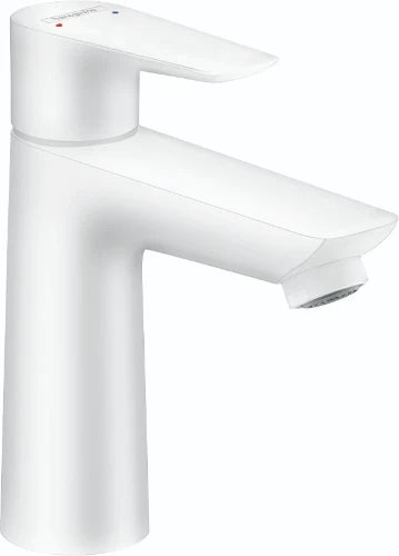 Hansgrohe Talis E mitigeur lavabo Comfortz110 blanc mat sailli 112 mm, avec vidage avec tirette