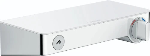 Hansgrohe Select 300 rob. thermostat. douche blanc/chromé apparent avec tablette