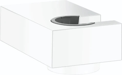 Hansgrohe Porter support douchette E mural blanc mat pour flexibles avec konische écrou