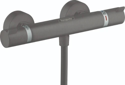 Hansgrohe Ecostat Comfort rob. thermost. douche apparent noir brossé