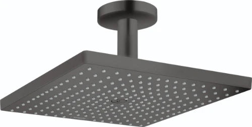 Hansgrohe Raindance douche de tête montage au plafond 300 MM - 300 MM o noir brossé 1 jet avec bras de douche
