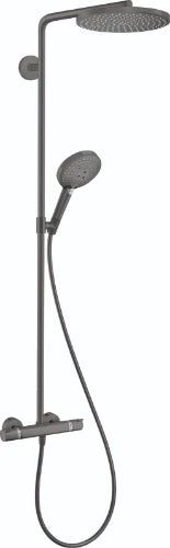 Hansgrohe Raindance Select S 240 1jet Showerpipe robinet thermostatique set de douche Powderrain - noir chromé brossé