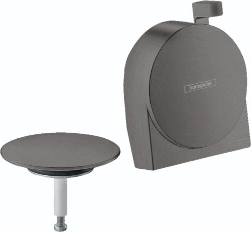 Hansgrohe Exafill S set de finition pour vidage baignoire - noir brossé