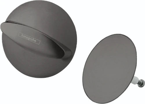 Hansgrohe FlexaPlus set de finition pour vidage baignoire - noir chromé brossé