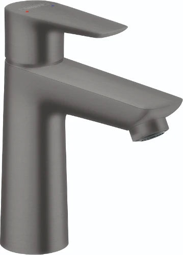 Hansgrohe Talis E mitigeur lavabo Comfortz110 noir brossé avec vidage avec tirette