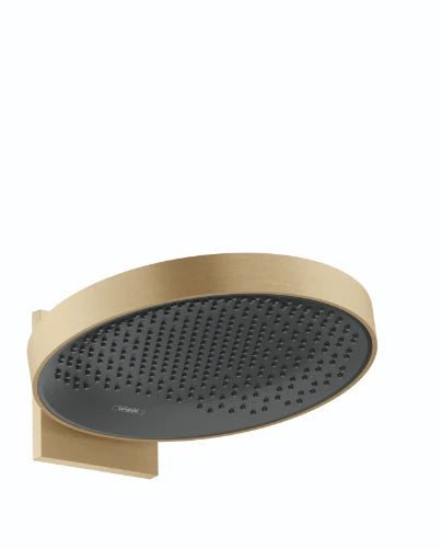 Hansgrohe douche de tête 360 MM Powderrain bronze brossé 1 jet écosmart avec bras de douche