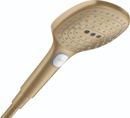 Hansgrohe Select E douchette 120 MM 3 jets bronze brossé avec bouton Select