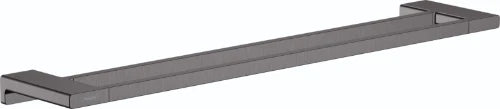 Hansgrohe AddStoris porte-serviette double noir chromé brossé