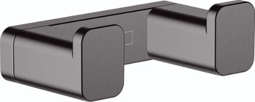 Hansgrohe AddStoris crochet double noir chromé brossé