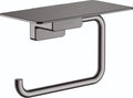 Hansgrohe AddStoris porte-rouleau avec tablette noir chromé brossé