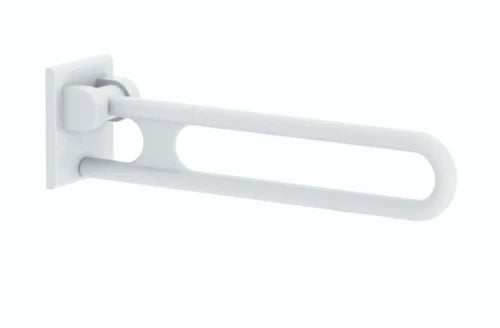 Normbau Nylon Care support mural rabattable, L = 900 mm, blanc 019