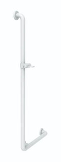 Normbau Nylon Care Poignée de sécurité, 460 x 1086 mm avec support de douchette, Blanc 019